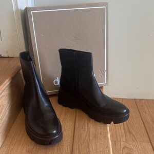 Dolce Vita Black Chunky Ankle Boots